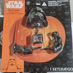 Star Wars Darth Vader Pumpkin Push-Ins - Black and Red